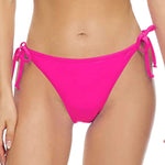 Women Summer Side Tie Bikini Bottoms Triangle Cut Swimwear Quick Dry Solid Color Beachwear For Pool Vacation Swimming Trunks