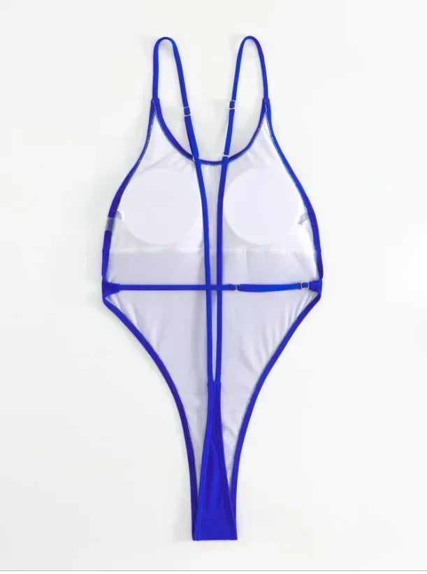 Extreme Mini Micro String Backless Women Swimwear One Piece Swimsuit Female High Cut Monokini Thong Bathing Suit Swim Beachwear