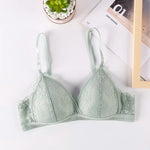 Floral Lace Bras Women Bralette Non-wire Bra Push Up Underwear Back Buckle Brassiere Female Sexy Lingerie