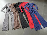 Women's Seamless Yoga Jumpsuits Sports Fitness Gym One-piece Long-sleeves Hip-Lifting Beauty Back Workout Training Bodysuits