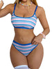 Color-block Brazilian Women Lingerie Set Wireless Unlined Bra Stylish & Comfortable Panties Underwear