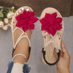 2026 NEWFlower Wedge Sandals for Women Summer Fashion Platform Slippers Woman Lightweight Non Slip Beach