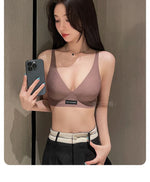 MOYISU Japanese Milk-Skin Bralette - Wireless Summer Bras for Small Chest Traceless Lift Soft Jelly Support Back Tuck Technology