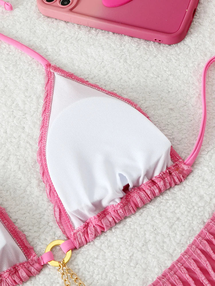 Sexy Women's Swimsuit Two-piece Bikinis Sets Two-piece Beach Trend Bikini 2026 Female Swimwear for Bathing Suit Woman Beachwear