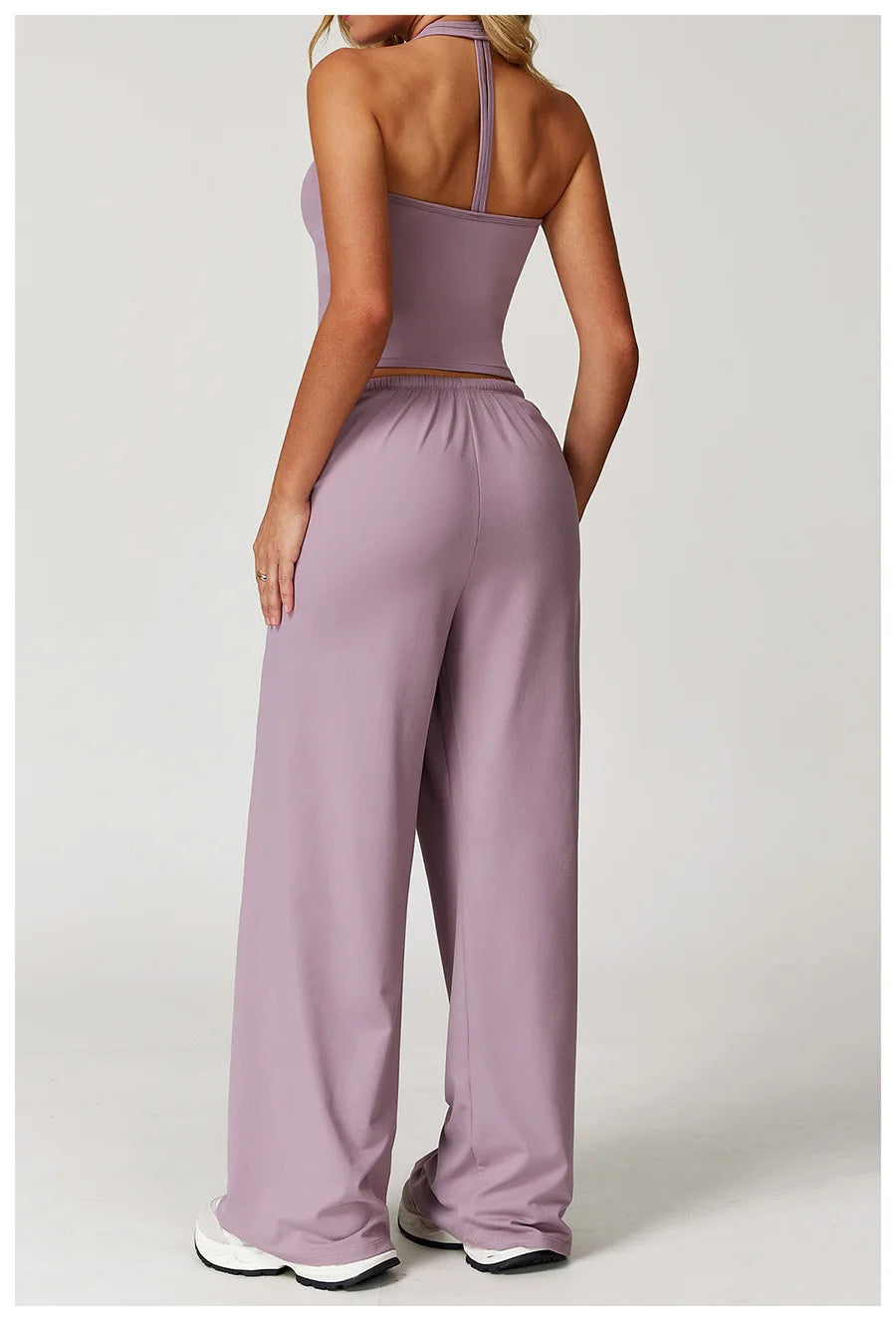 New Women Yoga Set 2/3 Pieces Long sleeves Workout Tracksuit Sportswear Gym Clothing Wide-leg sport pants Fitness Sports Suit