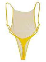 Extreme Mini Micro String Backless Women Swimwear One Piece Swimsuit Female High Cut Monokini Thong Bathing Suit Swim Beachwear