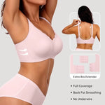 Women's Wavy Smooth Bra Wire-free and Seamless Bra Supports Side Breast Prevents Sagging Comfortable and Pushes Up
