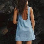 2025 Summer Mini Dress New Women's Clothing Fashion Elegant Loose Vestidos Vacation Solid Color Female Sleeveless Vest Dresses