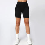Yoga Shorts Women Fitness Shorts V-shaped Waist Running Cycling Shorts Breathable Sports Leggings Workout Gym Shorts