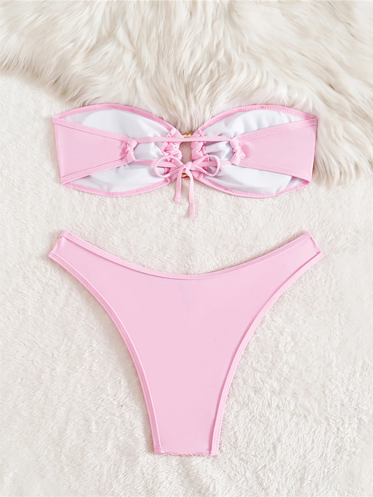 Sequins Shiny Bling Bandeau Bikini Female Swimsuit Women Swimwear Two-pieces Bikini set Brazilian Bather Bathing Suit Swim K7311