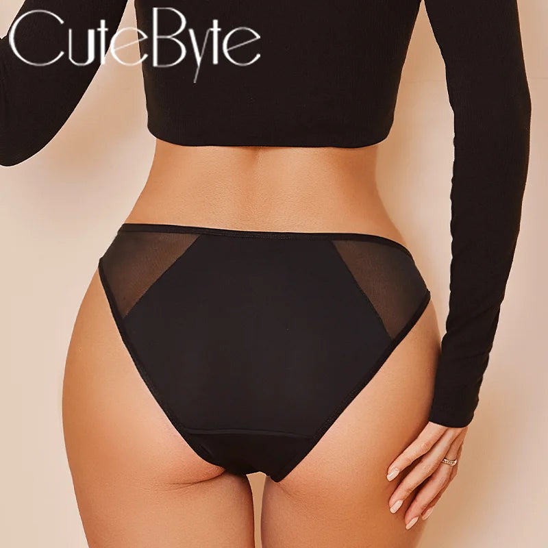 Lace Fabric Splicing Transparent Panties Women's Panties Sexy Breathable Underwear Female Low Waist Soild Soft Lingerie S-XL