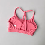 Women's Sexy Fitness Sports Bra Beautiful Back Gathering Naked Feel Comfortable Supportive Exercise Bra in Black/Mint/White