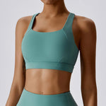 Women Cross Strap Sports Bra Top Women Push Up Sport Bra Yoga Gym Crop Top Brassiere Fitness Top Sport Bra Breathable Bras