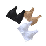 Women Wireless Sports Bra Fitness Running Vest Gym Workout Underwear Padded Tops Bralette Breathable Brassiere Push Up Bras