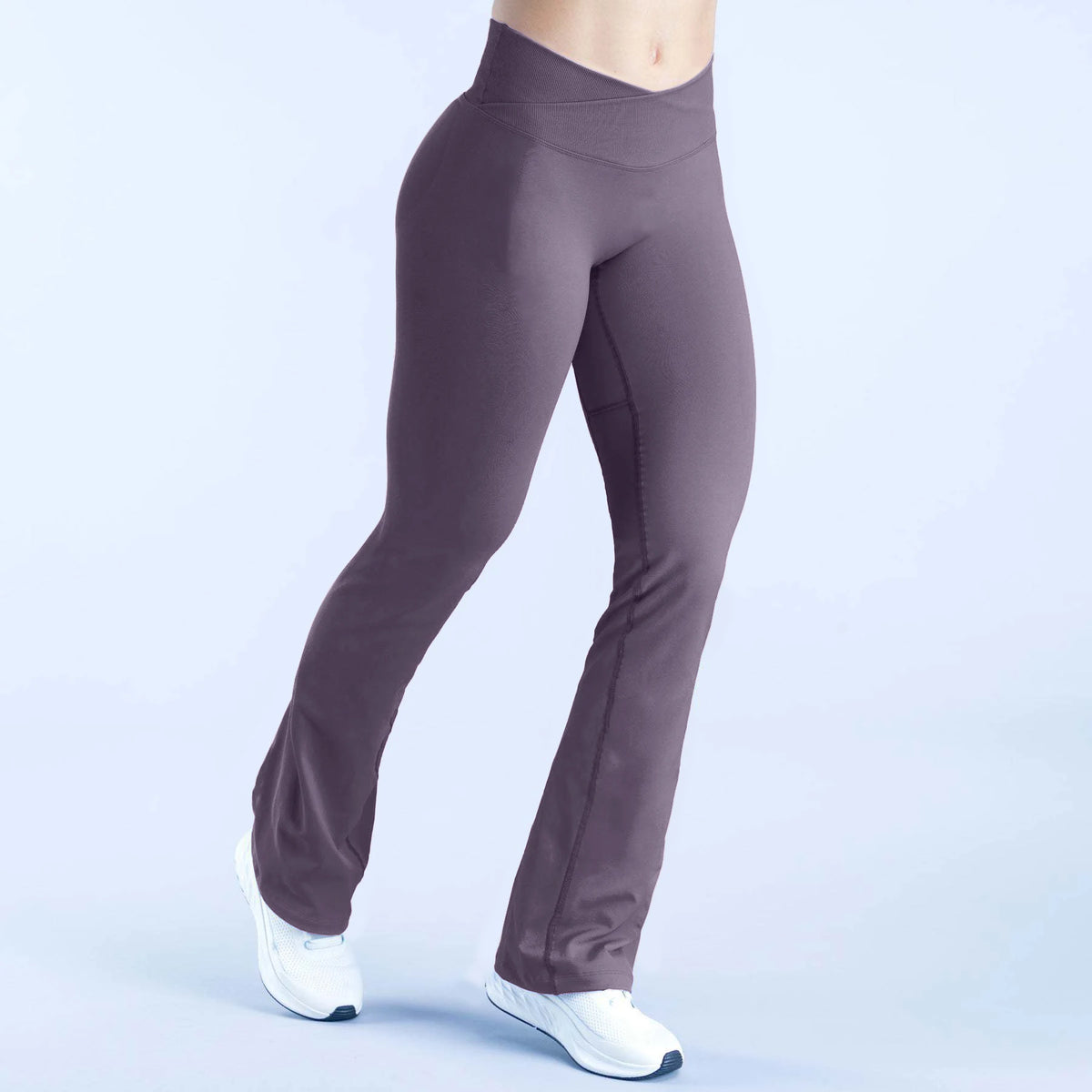 Vision Flares women gym Fashion Yoga flared pants Waist cross Seamless Sports Leggings Fitness Wide-leg Trousers