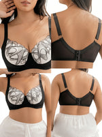Big Bust Comfort Fit Plus Size Full Cup Bra Women Wide Shoulder Strap Lace Support Bra All Day Wear Lingerie MR3680