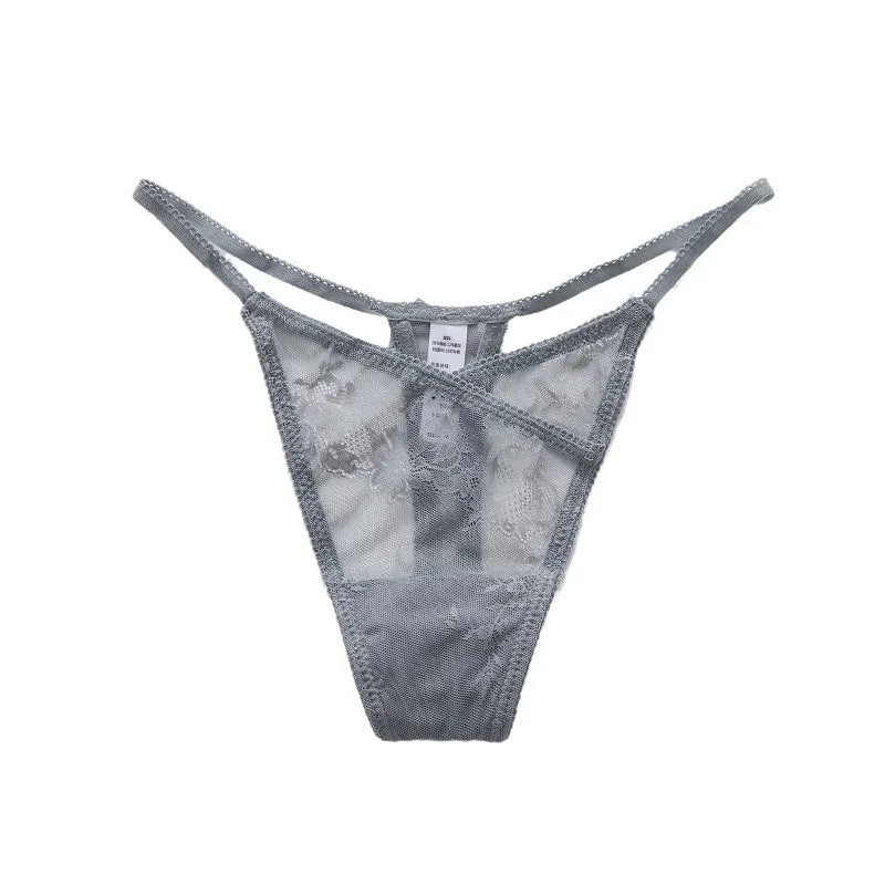 Girls Sexy G String Panties Women Lace Briefs Hollow Out Underwear Thong High Quality Transparent Underpants Lingerie Intimates