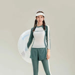New Swimsuit with High-end Feel Sports Split Two-piece Set, Conservative Slimming, Flat Corner Pants, Hot Spring Swimsuit