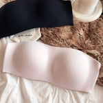 Summer Invisible Bra Women Seamless Underwear Sexy Strapless Tube Tops Wire Free Push Up Brassiere Comfort Anti slip Intimates