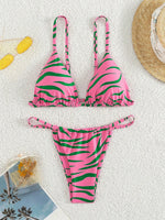 ZTVitality Zebra Print Push Up Bikini Sexy Bikinis 2021 New Arrival Padded Bra Low Waist Swimsuit Female Swimwear Women Biquini