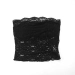 FDYOUI Woman Clothes Summer Bandage Lace Corset T-shirt 2026 Sexy Off Shoulder See-through Crop Tops Evening Party Top Black