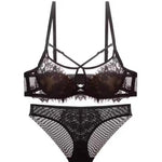 French Thin Brief Sets for Women Plus Size Sexy Lace Lingerie Set Breathable Push Up Unlined Minimizer Bra Underwear 2026