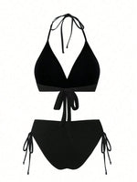 Vintage Black Starfish Shell Ornament Bikini Set 2026 Women Tassel Skirt 3 Piece Swimsuit Summer Bathing Suit Holiday Swimwear