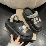 Summer Women Slippers Platform Clogs Outdoor Garden Shoes Female Pool Sandals Bathroom Flip Flops Mules Ladies Beach Slides