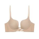 Push-Up Bras For Women Non-wire Fixed Cup Bra Sexy Deep U Lingerie Soft 3/4 Cup Brassiere Top Women's Underwear S-XL