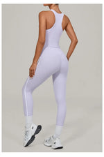Women's Seamless Yoga Sets Sports Fitness Beauty Back Vest Hip-lifting Pants Slim-fit Suits Running Workout Gym Training Sets