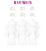 6-18Set Spa Party Robes for Girls Spa Gowns for Girls Spa Supplies Kimono Satin Robe Sleepover Pajamas Party Birthday Slumber