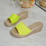Summer Women's Sandals Peep-Toe Shoes Woman High-Heeled Platfroms Slides Women Casual Slippers