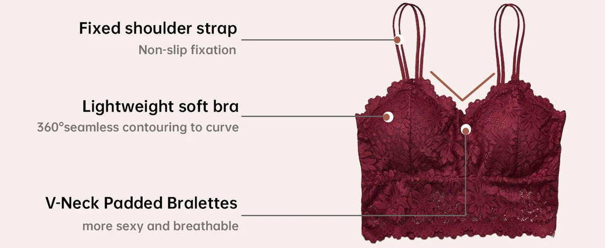 4pcs Women'S Sexy Lace Bra & Panty Set, Breathable & Comfortable, Removable Bra, Stretchy Lingerie Set