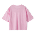 Women T-shirt V Neck Short Sleeve Numbers Print Loose Summer Tops Streetwear for Casual Daily