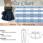 Pleated High Waist Denim Skirt Plus Size Denim Shorts For Women Summer Casual Wide Leg Slim A Line Skirt Elegant Girl Hot Pants
