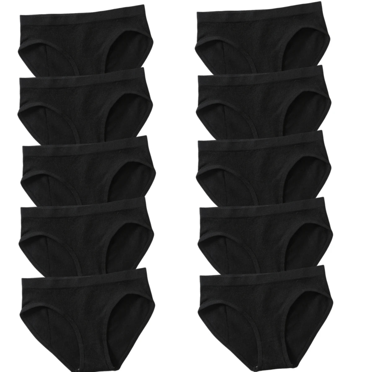 10Pcs/Set Seamless Panties Women Low Rise Panties Sports Briefs Underwear Comfort Underpants Female Sexy Lingerie