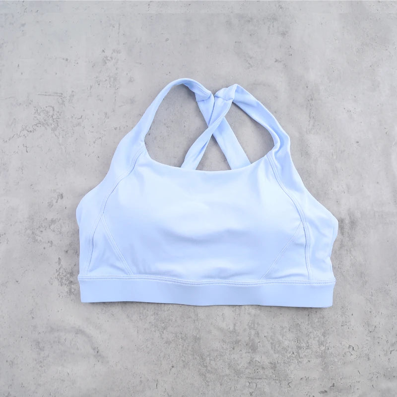 DIAS FIT JOY Cloud feeling wide shoulder strap cross beauty back removable padding sports bra Pilates cycling fitness