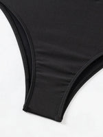 ZTVitality Sexy Black Bikini Set 2025 New Arrival Padded Bra Halter Bandage High Waist Swimsuit Women Swimwear Summer Beachwear