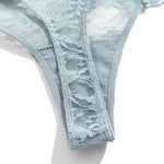 Full Lace Thongs Women 3Pcs/set Sexy G-string Underpants S-XL Ladies Floral T-Back Underwear Female Bikini Panties Girl Lingerie