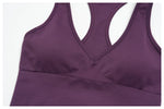 Seamless Yoga Sets Women Breathable V Neck Shockproof Sports Vest Fitness Suit Outwear High Waist Shorts Training Fitness Suit
