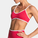 Braided Leopard Print Sports Bra - High Impact Support, Push-Up Design, Anti-Downward Shift, Breathable & Comfortable for Gym