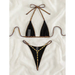Sexy Diamond Extreme String Mini Micro Bikini Women Swimwear Female Swimsuit Two-piece Bikini set Bather Bathing Suit Swim V5180