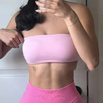 Backless Sports Bra Women Padded Yoga Bra Gym Crop Top Push Up Seamless Tank Top Fitness Bras Workout Yoga Tops Woman Sportswear