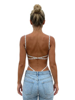 Summer Women's Tank Bodysuits Stylish Backless Sleeveless Spaghetti Strap Romper Out Going Club Sexy Body Top Shirts