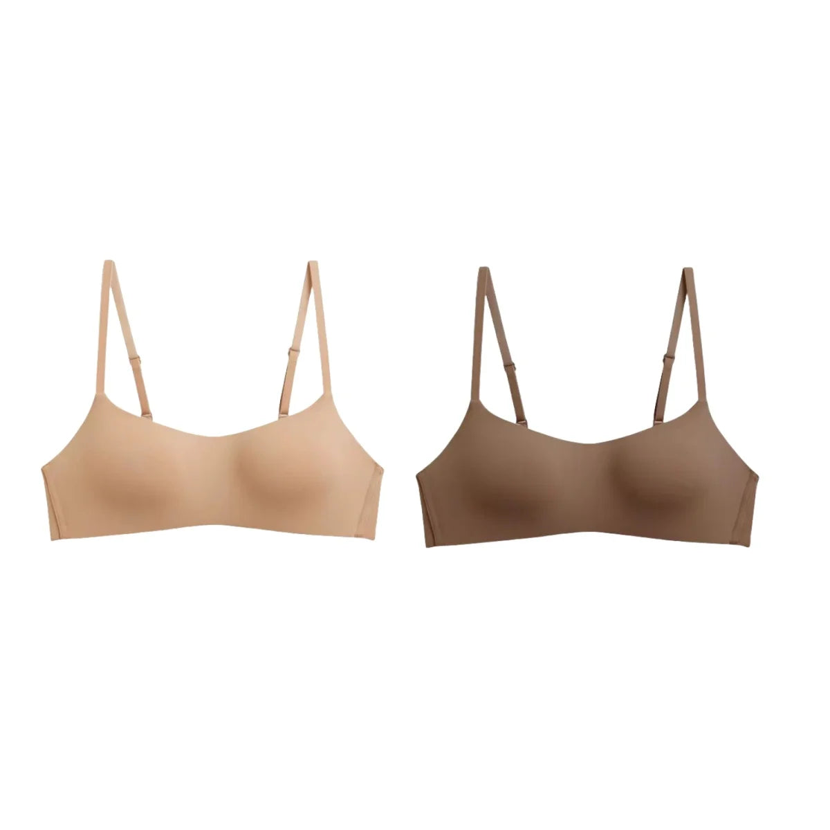 2PCS/Set Seamless Bras For Women Wireless Underwear 1/2 Cup Bra Female Wirless Sexy Lingerie Soft Padded Thin Intimates