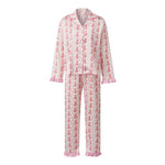Women's Christmas Pajama Set Featuring Festive Santa Tree and Bow Prints 2 Piece Lounge Nightwear Sleepwear