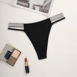 1pcs Low Waist Sexy Women G-string Charming Party Sexy Lingerie Ribbed Lady Thongs Breathable Comfortable Panty Female Underwear