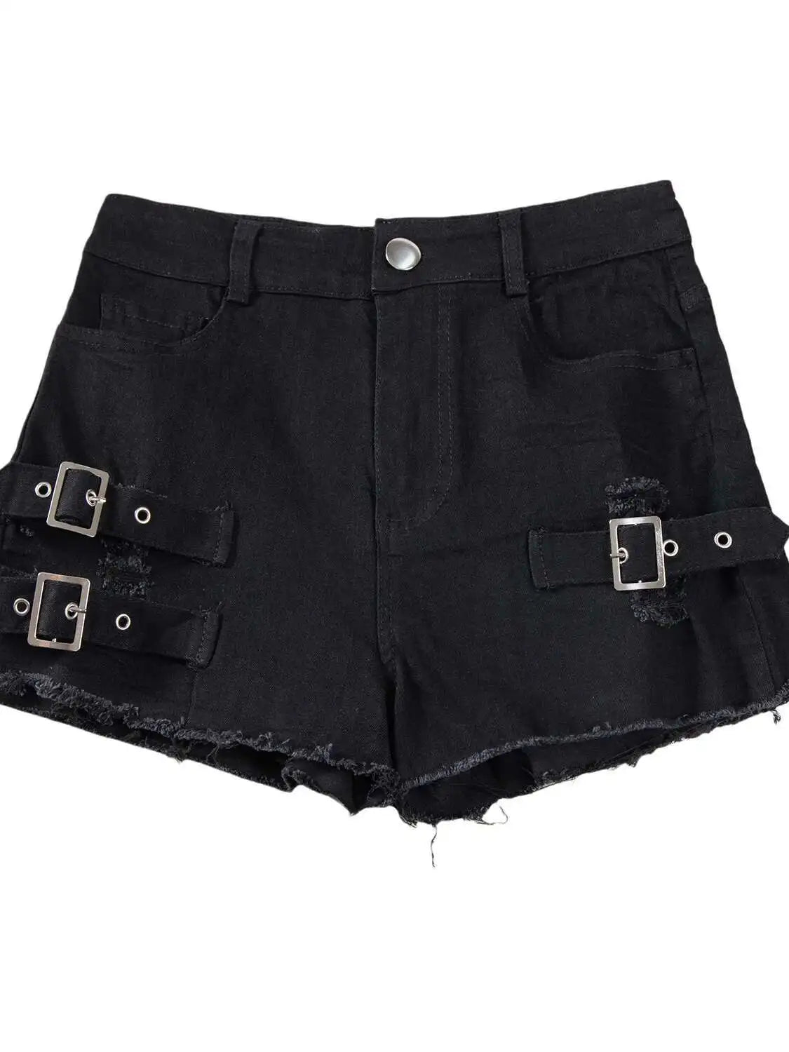 New High-Waisted Sexy Pants Denim Shorts JeansSolid Color Thin Charming Elegant Pure Desire Shorts For Woman Beautiful 5AML