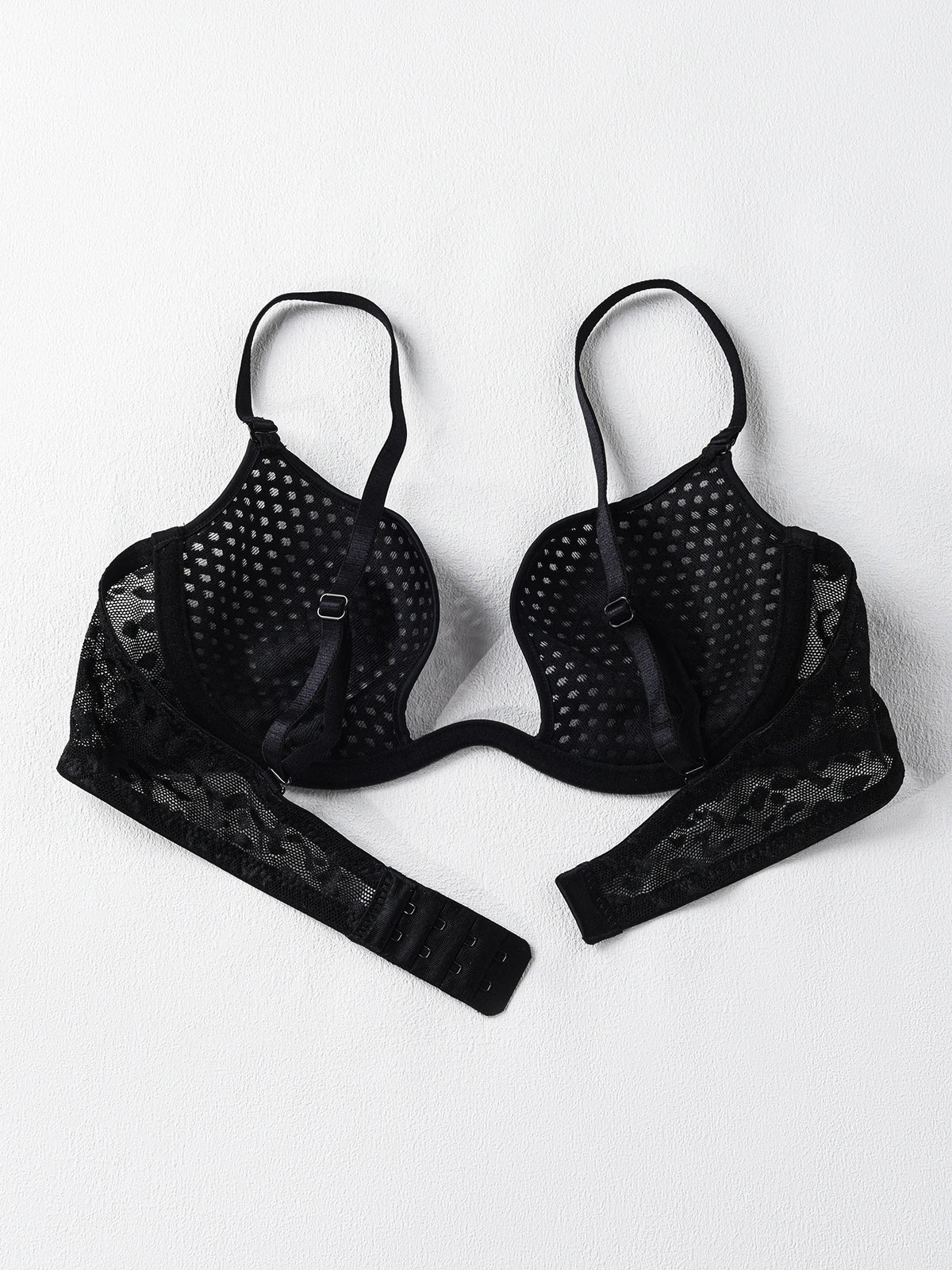 Sexy U-shaped spacer bra thin mesh Breathable underwear underwire comfortable stylish Lingerie bralette