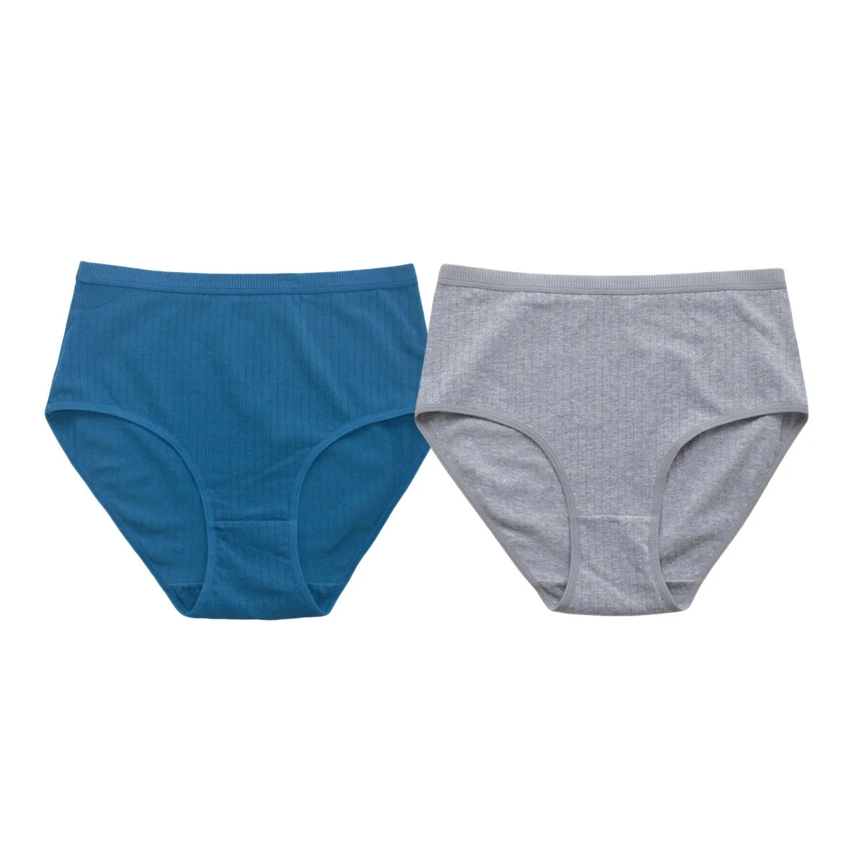 2Pcs/Set Women Cotton Panties High Waist Briefs Breathable Underwear Female Underpants Plus Size Sexy Lingerie S-XXL 8 Colors